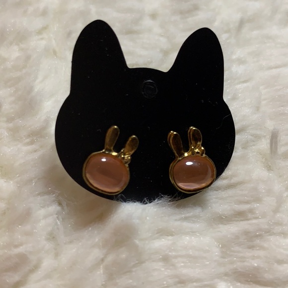 3 for 10 EARRINGS - pink bunny 🐰 - Picture 1 of 3